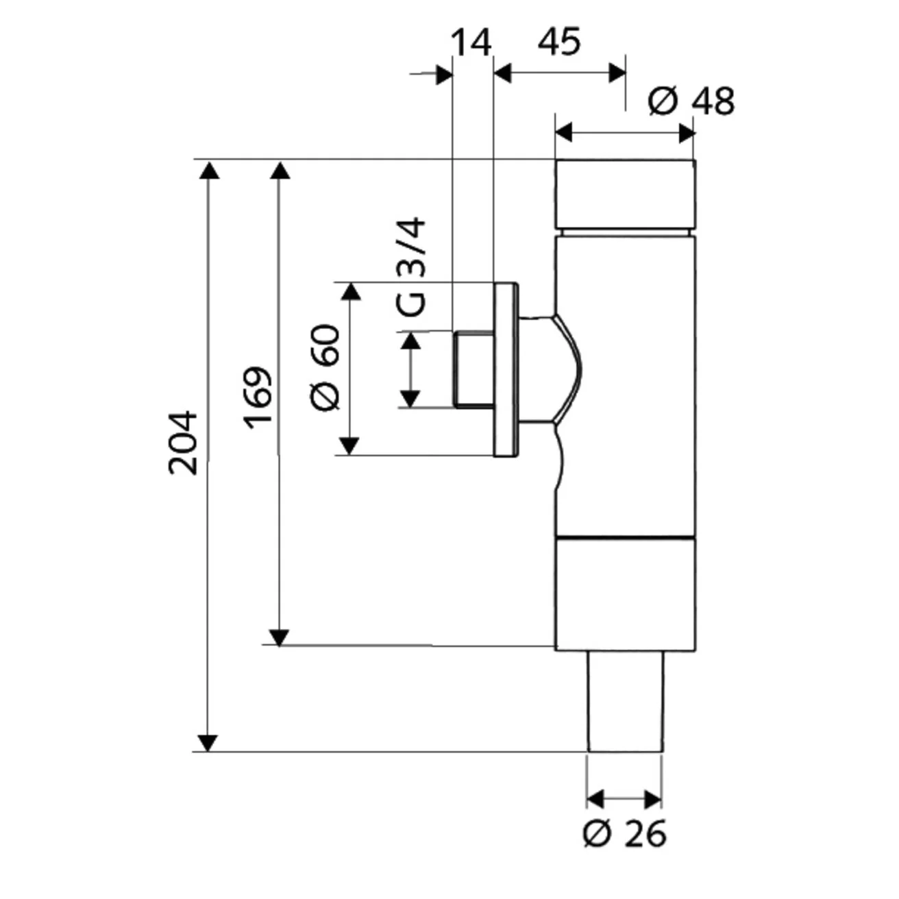 Schell WC-Spülarmatur SCHELLOMAT Basic SV mit integriertem Absperrventil Bild 3