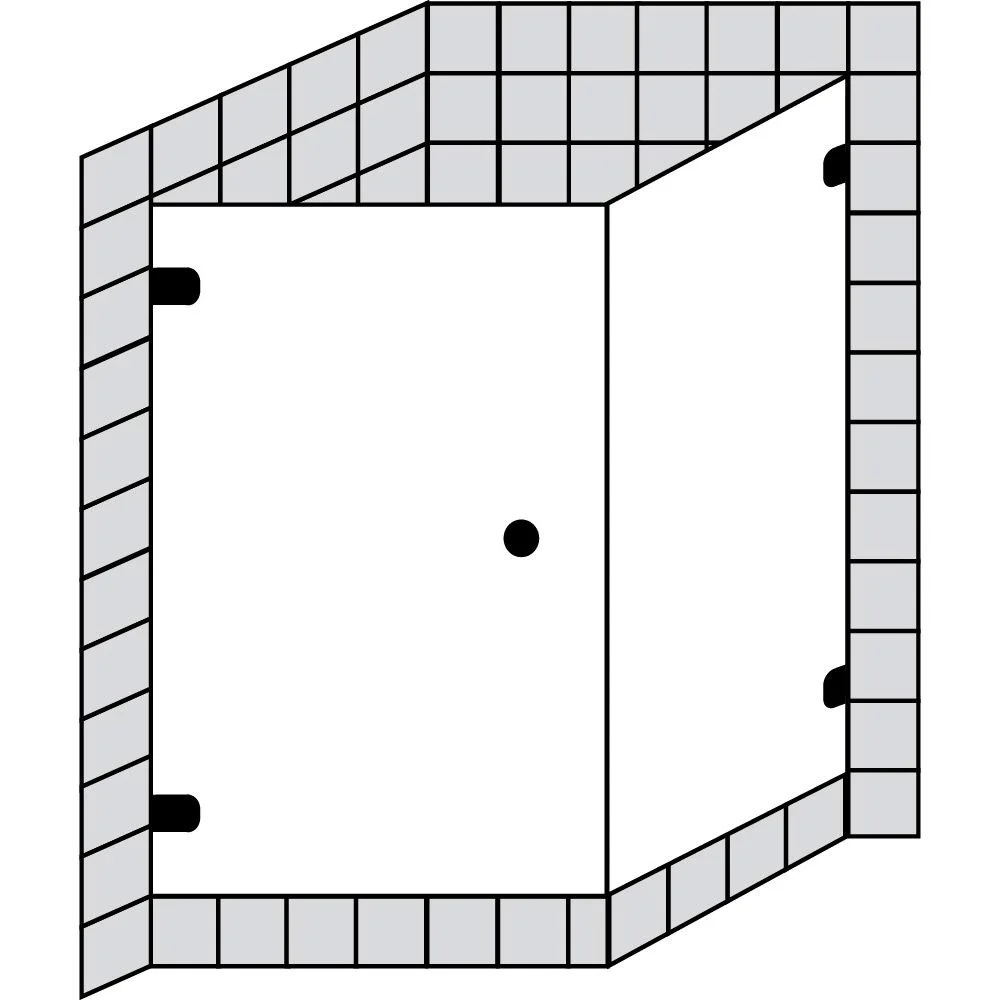 Sprinz BS-Dusche 75 Tür mit Seitenwand bis 100 x 100 x 200 cm Bild 2