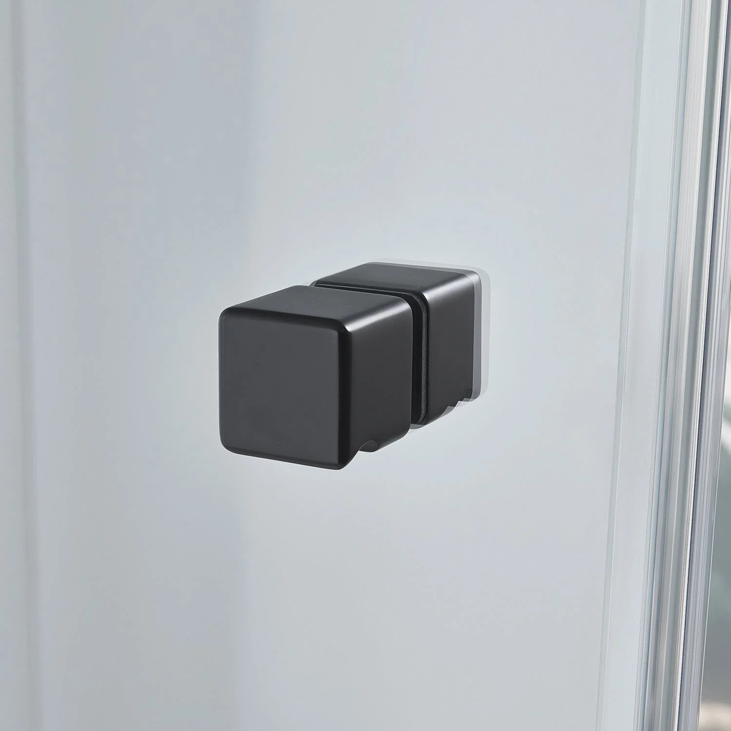 Sprinz Omega Black Edition Viereck-Dusche mit Pendeltür 90 x 90 x 200 cm Bild 7