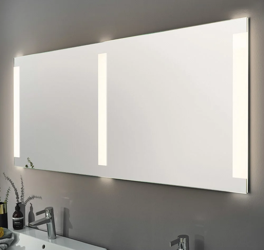 Sprinz Smart-Line Badspiegel LED 180 x 70 cm mit 3 seitlichen Sandstrahlungen und zentraler Sandstrahlung Bild 2