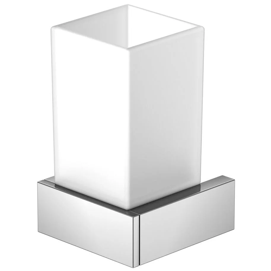 Steinberg Serie 460 Glashalter, mit Glas satiniert weiß