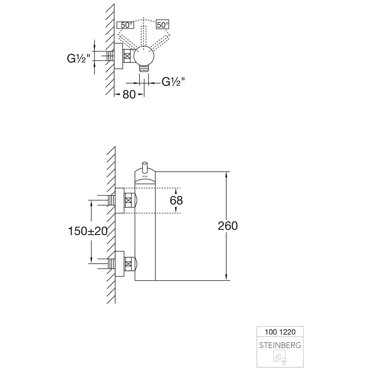 Steinberg Serie 100 Brause Einhebelmischbatterie Bild 5