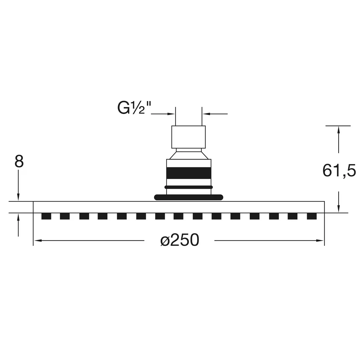 Steinberg Serie 100 Regenbrause Ø 25 cm Bild 5