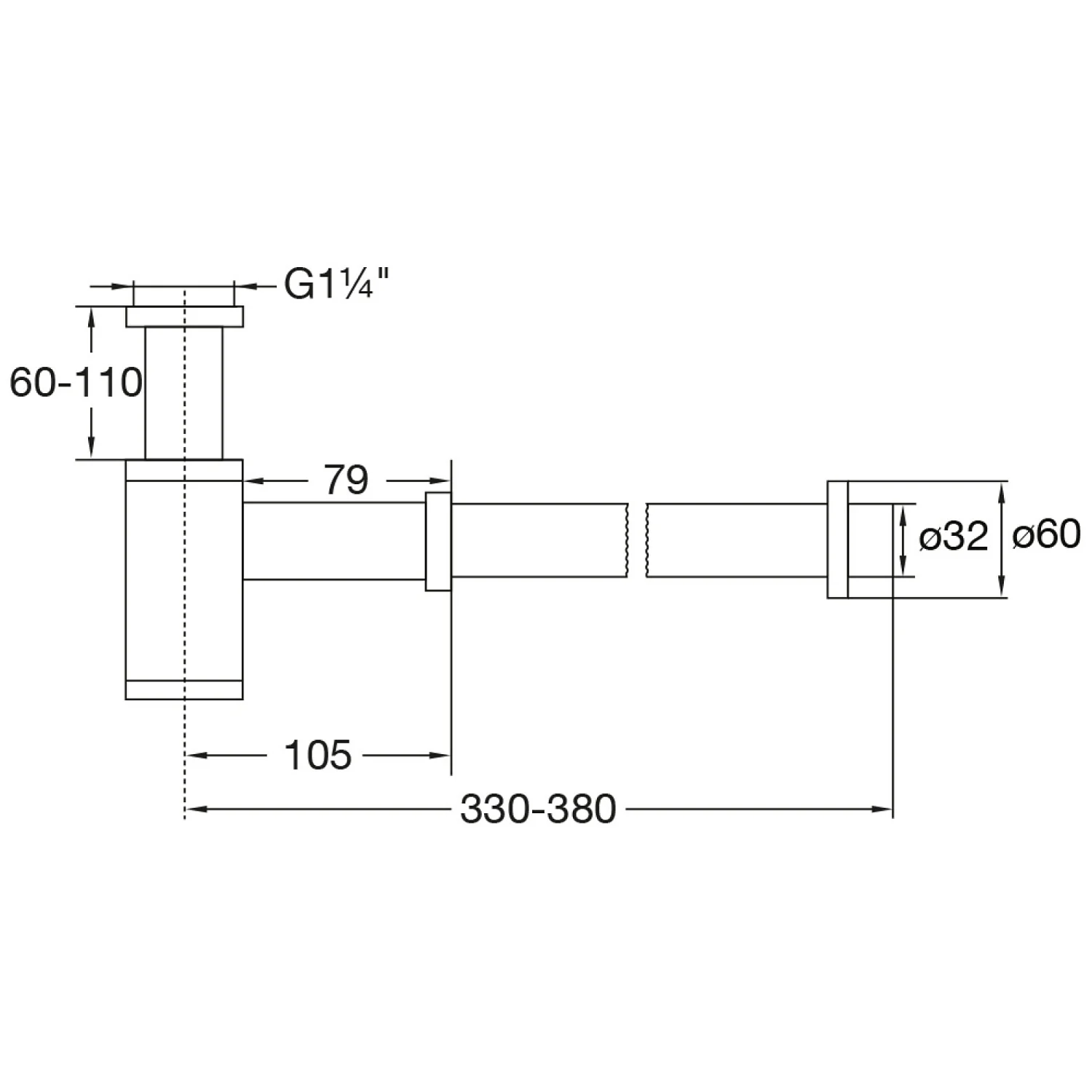Steinberg Serie 100 Design-Siphon Bild 2