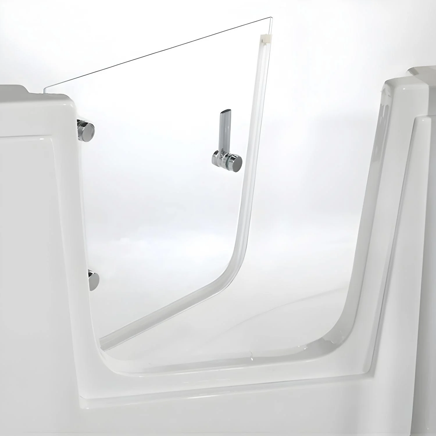 Steinkamp easy entry Badewanne 170 x 75 cm mit Glastür links, Trio Ablauf und Styrodurverkleidung Bild 2