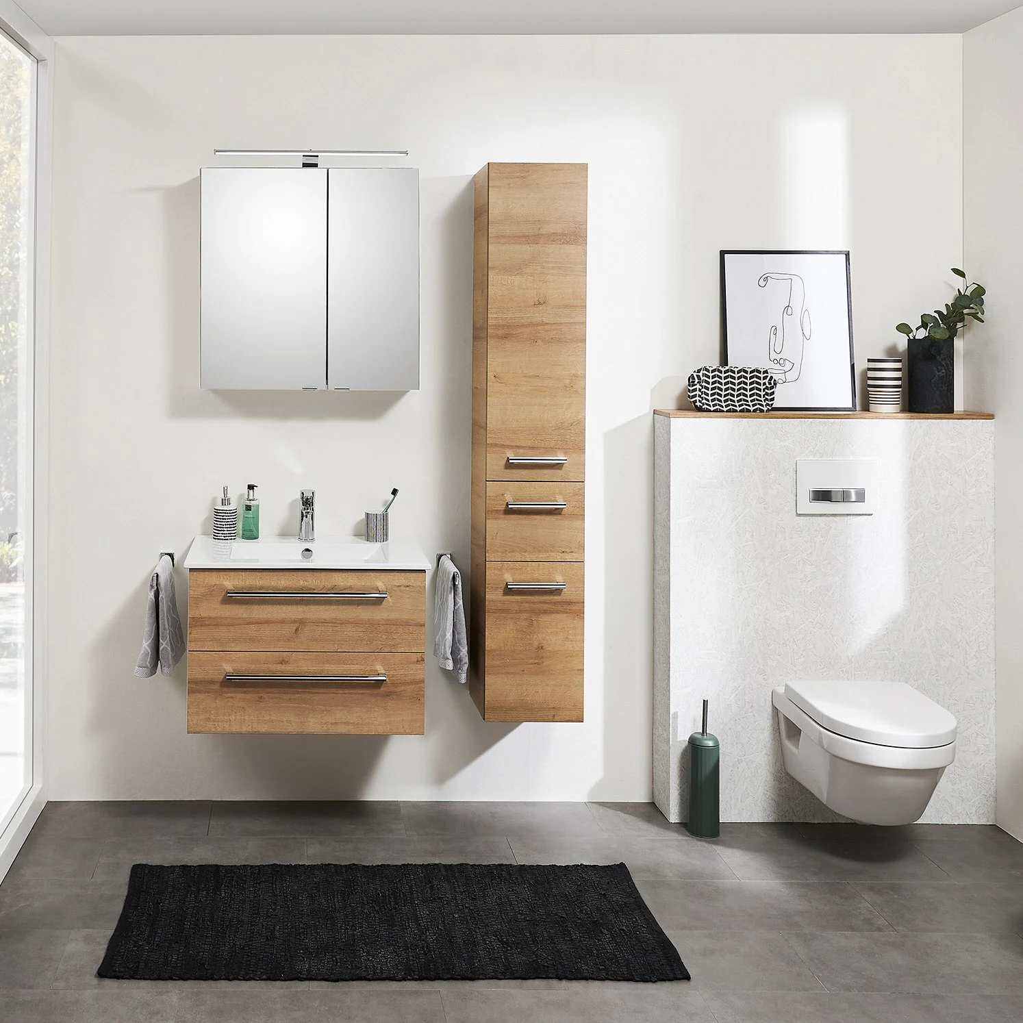 Steinkamp Life 2.0 Hochschrank 30 x 168 cm mit 2 Drehtüren, 1 Auszug Bild 3