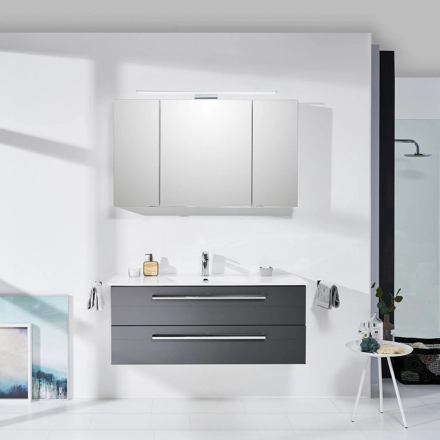 Steinkamp Life 2.0 Spiegelschrank 120 cm mit LED Aufsatzleuchte Bild 7