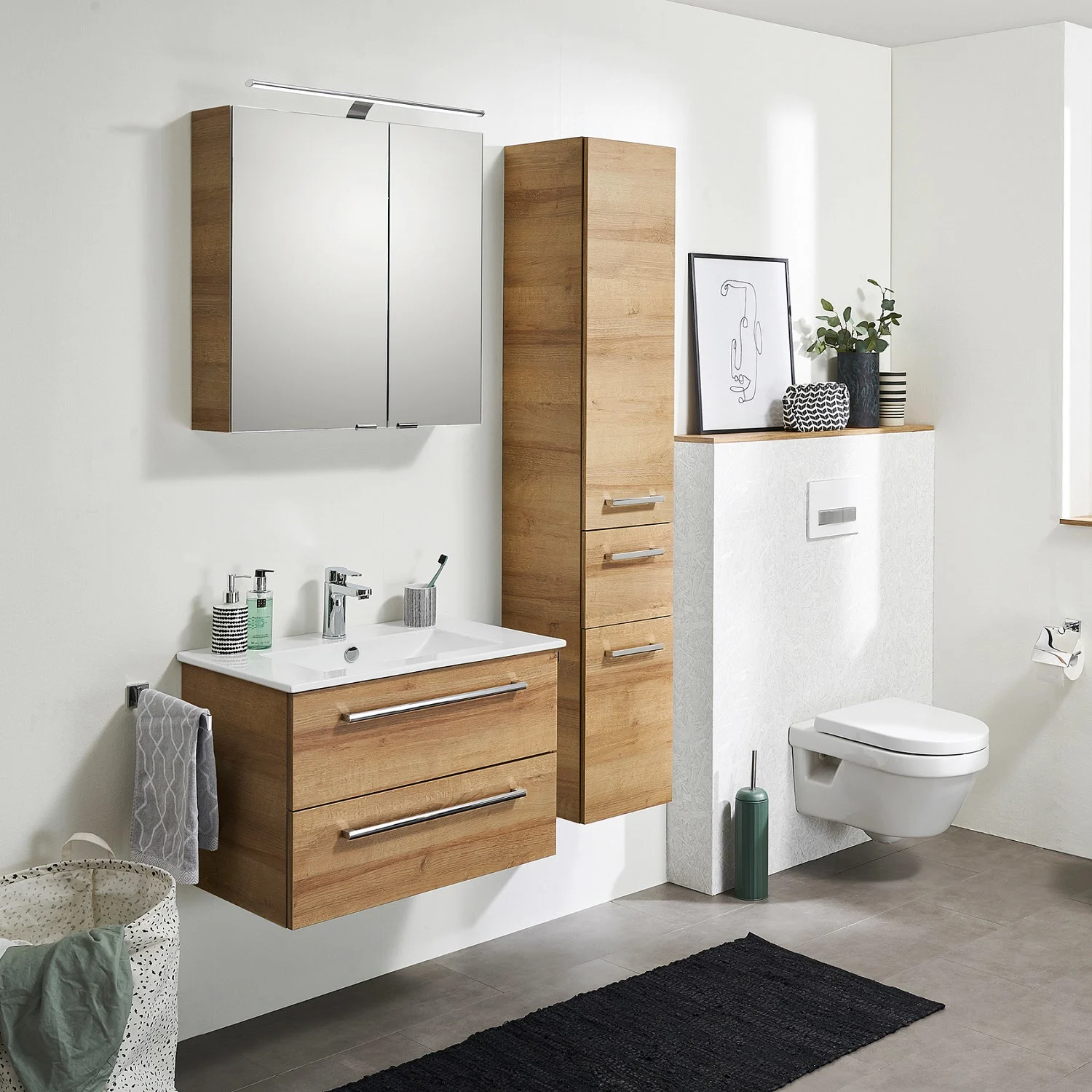 Steinkamp Life 2.0 Spiegelschrank 70 cm mit LED Aufsatzleuchte Bild 6