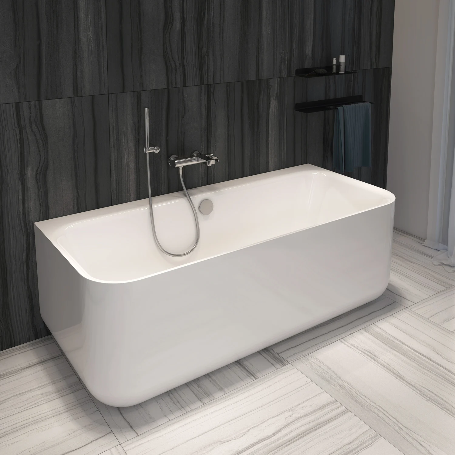Steinkamp Living Vorwand-Badewanne 180 x 80 cm, mit MT5
