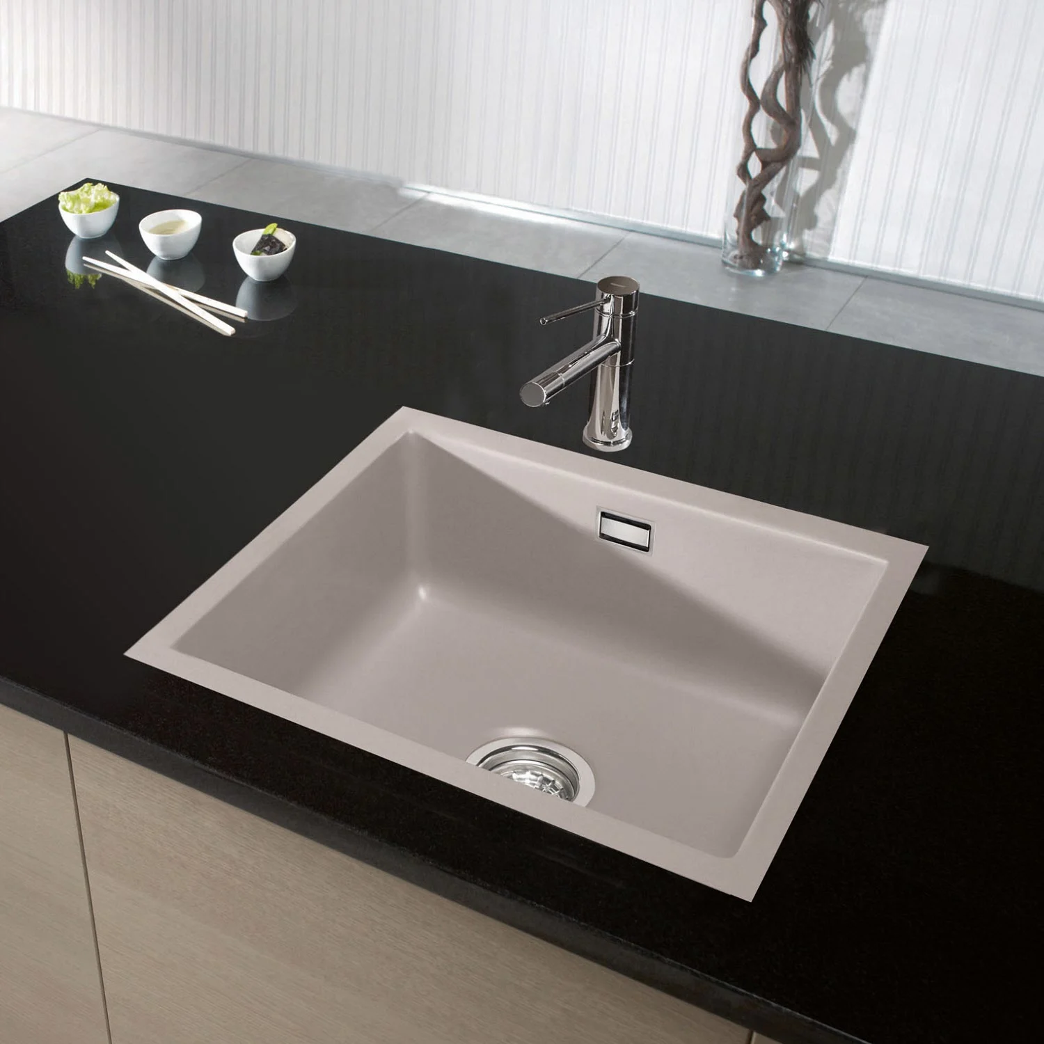Zlewozmywak ceramiczny zamontowany w blacie, Systemceram