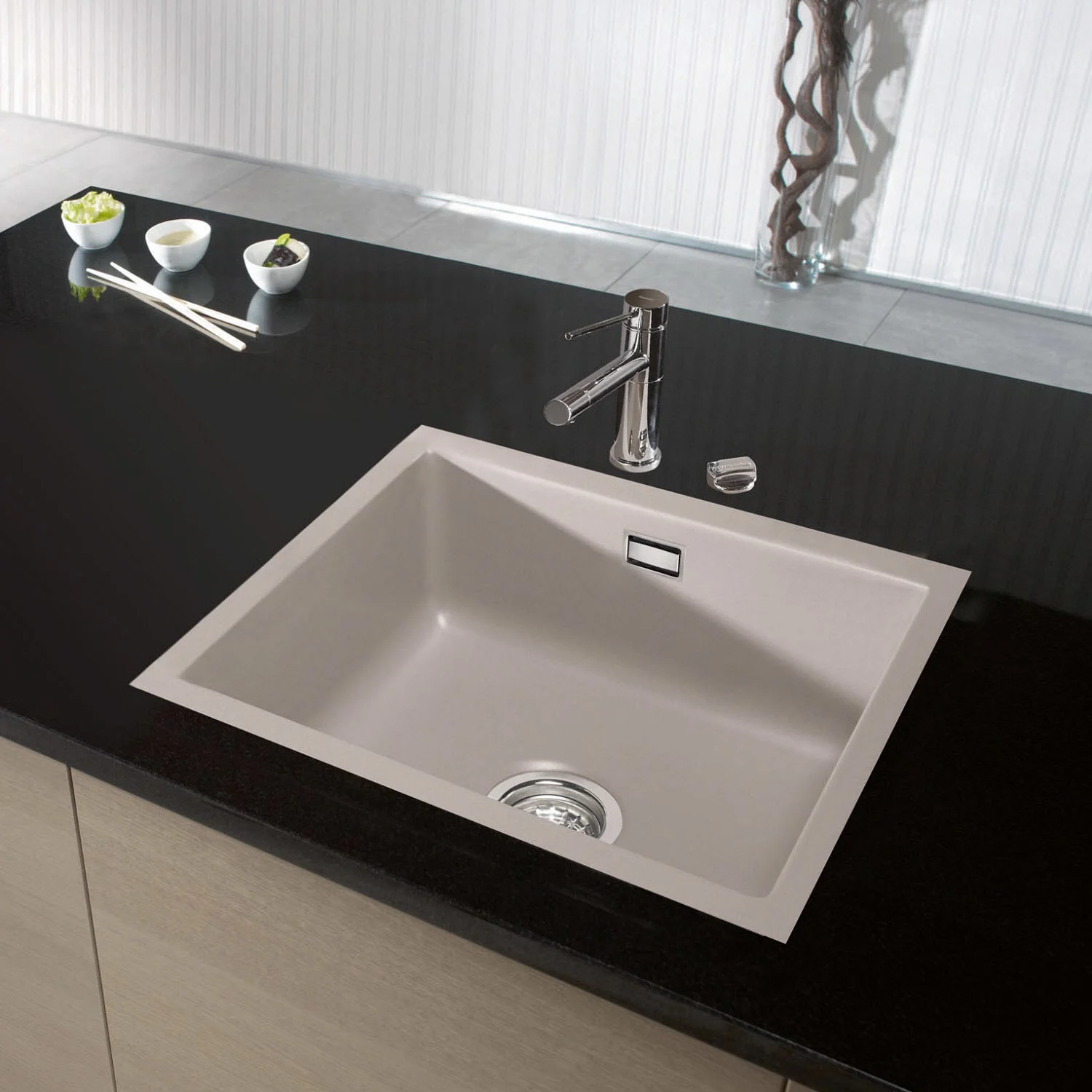 Zlewozmywak ceramiczny zintegrowany z blatem, Systemceram