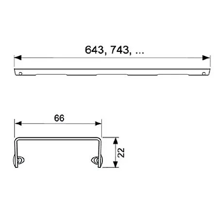 TECE TECEdrainline Designrost basic für Duschrinne gerade 120 cm poliert Bild 3