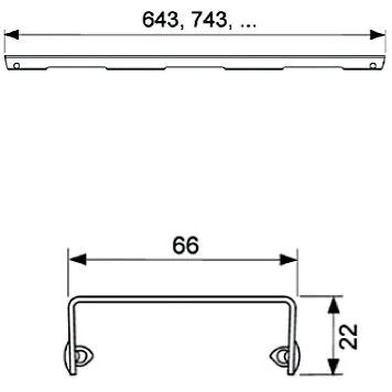 TECE TECEdrainline Designrost quadratum für Duschrinne gerade 90 cm gebürstet Bild 3