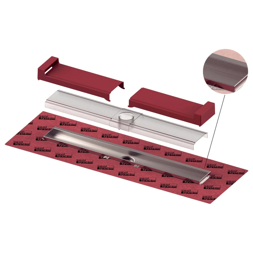 TECE TECEdrainline-Evo Duschrinne mit Wandfliesenauflage 100 cm