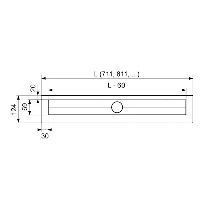TECE TECEdrainline Duschrinne gerade mit Wandaufkantung 80 cm Bild 3