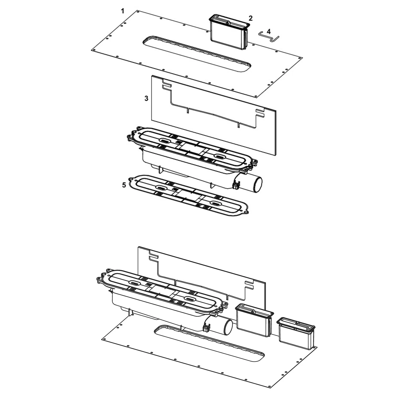 TECE TECEdrainprofile Ablauf "Norm", Auslauf seitlich Bild 3