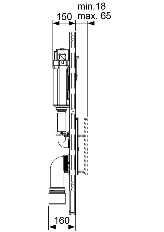 TECE TECElux WC-Betätigungsplatte mit manueller Betätigung Bild 4