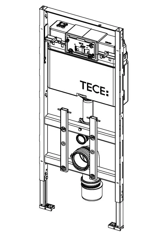 TECE TECElux WC-Modul 100 mit TECE Spülkasten Bild 2