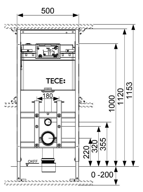 TECE TECElux WC-Modul 100 mit TECE Spülkasten Bild 3