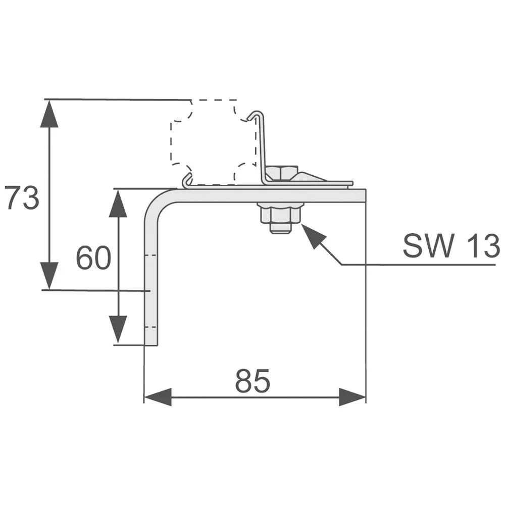 TECE TECEprofil Befestigungswinkel Bild 3
