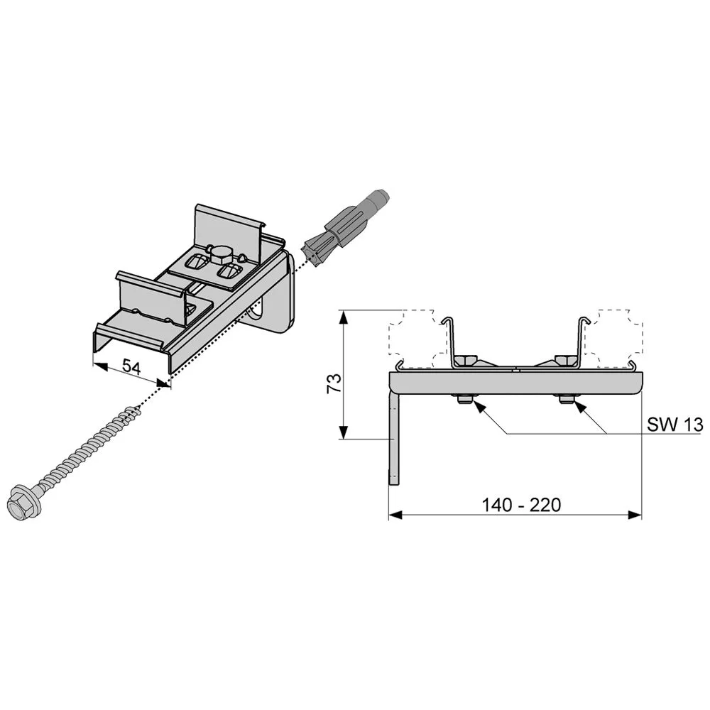 TECE TECEprofil Doppelbefestigung Bild 2