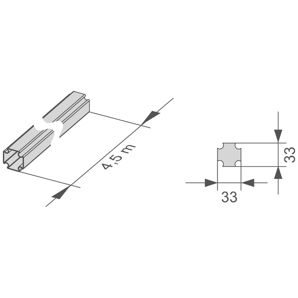 TECE TECEprofil Profilrohr Länge 4,5 m Bild 2