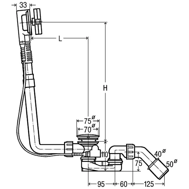 Viega Multiplex Ab- und Überlaufgarnitur Visign M5 Bild 2