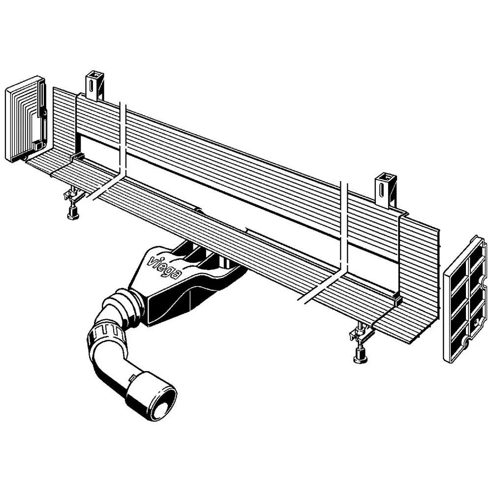 Viega Advantix Vario-Wandablauf Grundkörper Sanierungsmodell Modell 4968.10 Bild 2