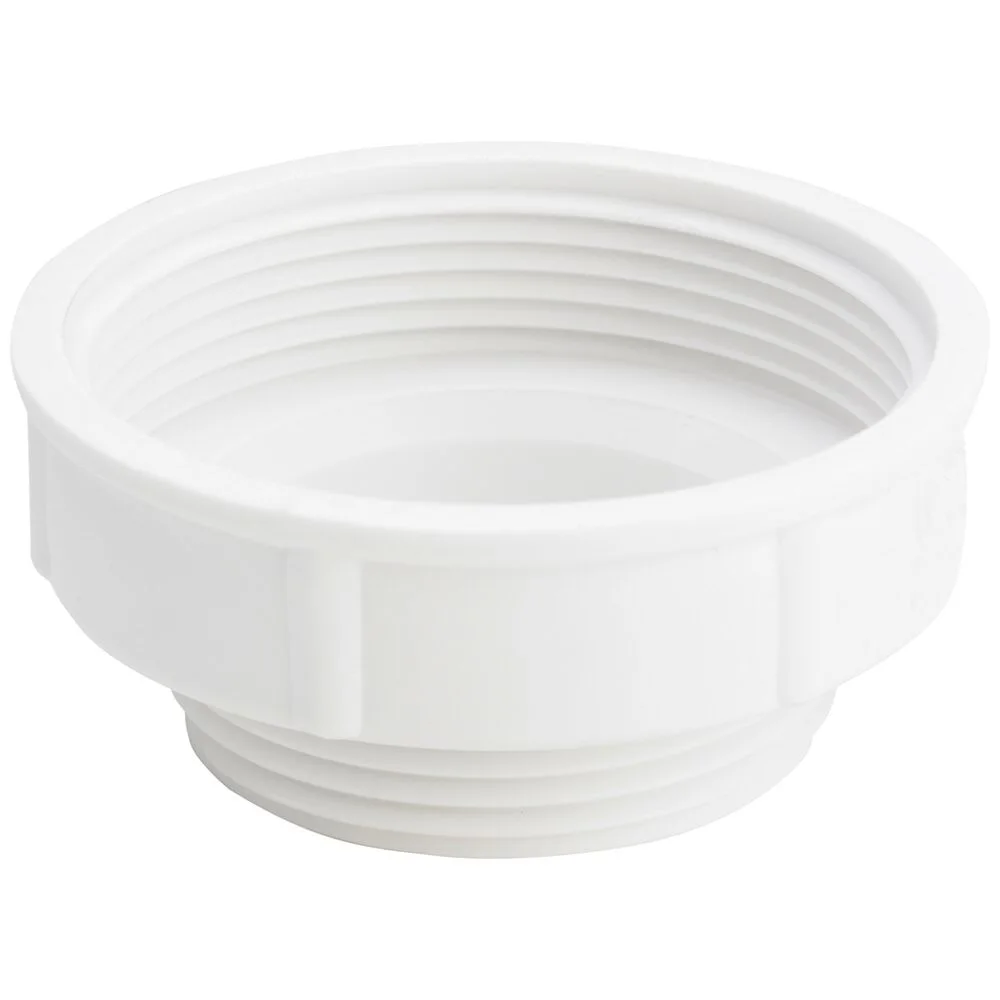 Biały adapter plastikowy widok z przodu, Viega