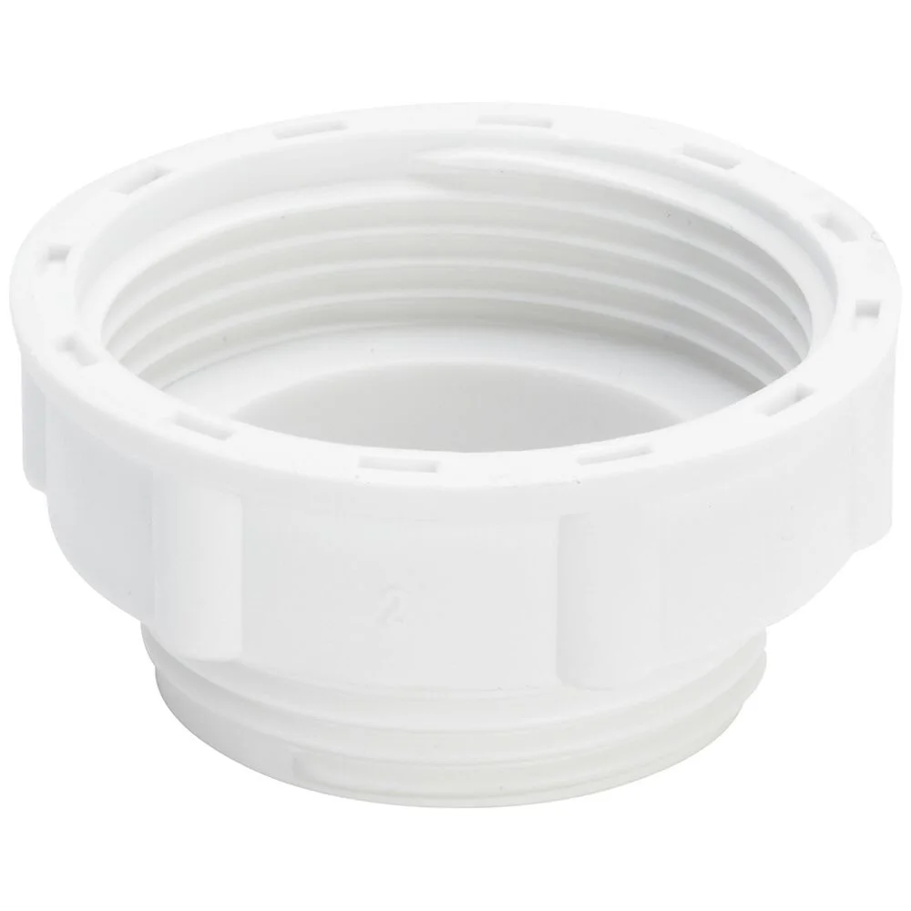 Biały adapter plastikowy widok z przodu, Viega
