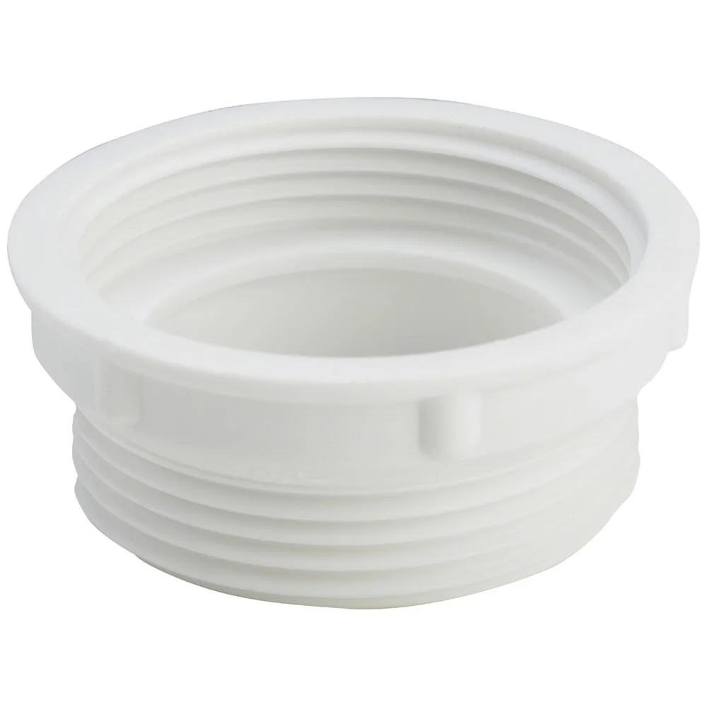 Biały adapter plastikowy widok z przodu, Viega