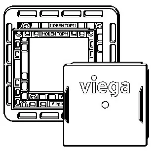 Viega Urinal-Einbaurahmen für Prevista fliesenbündig, Modell 8651.2 Bild 2
