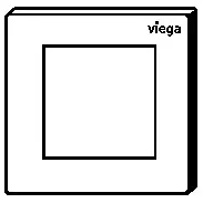 Viega Urinal-Betätigungsplatte für Prevista Visign for Style 21, Modell 8611.2 Bild 3