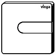 Viega Urinal-Betätigungsplatte für Prevista Visign for Style 23, Modell 8613.2 Bild 3