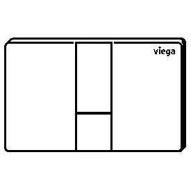 Viega WC-Betätigungsplatte für Prevista Visign for Style 24, Modell 8614.1 Bild 3