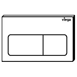 Viega WC-Betätigungsplatte für Prevista Visign for Life 5, Modell 8601.1 Bild 3