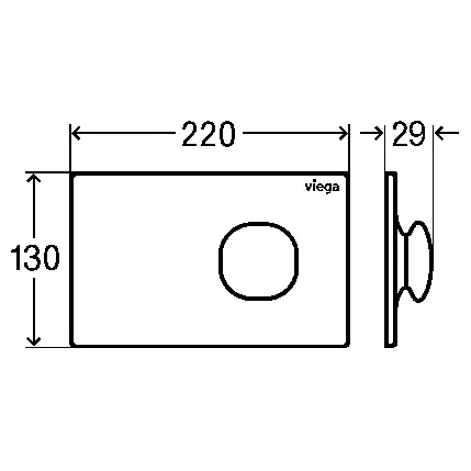 Viega WC-Betätigungsplatte für Prevista Visign for More 202 elektronisch, LED-Beleuchtung Modell 8622.1 Bild 5