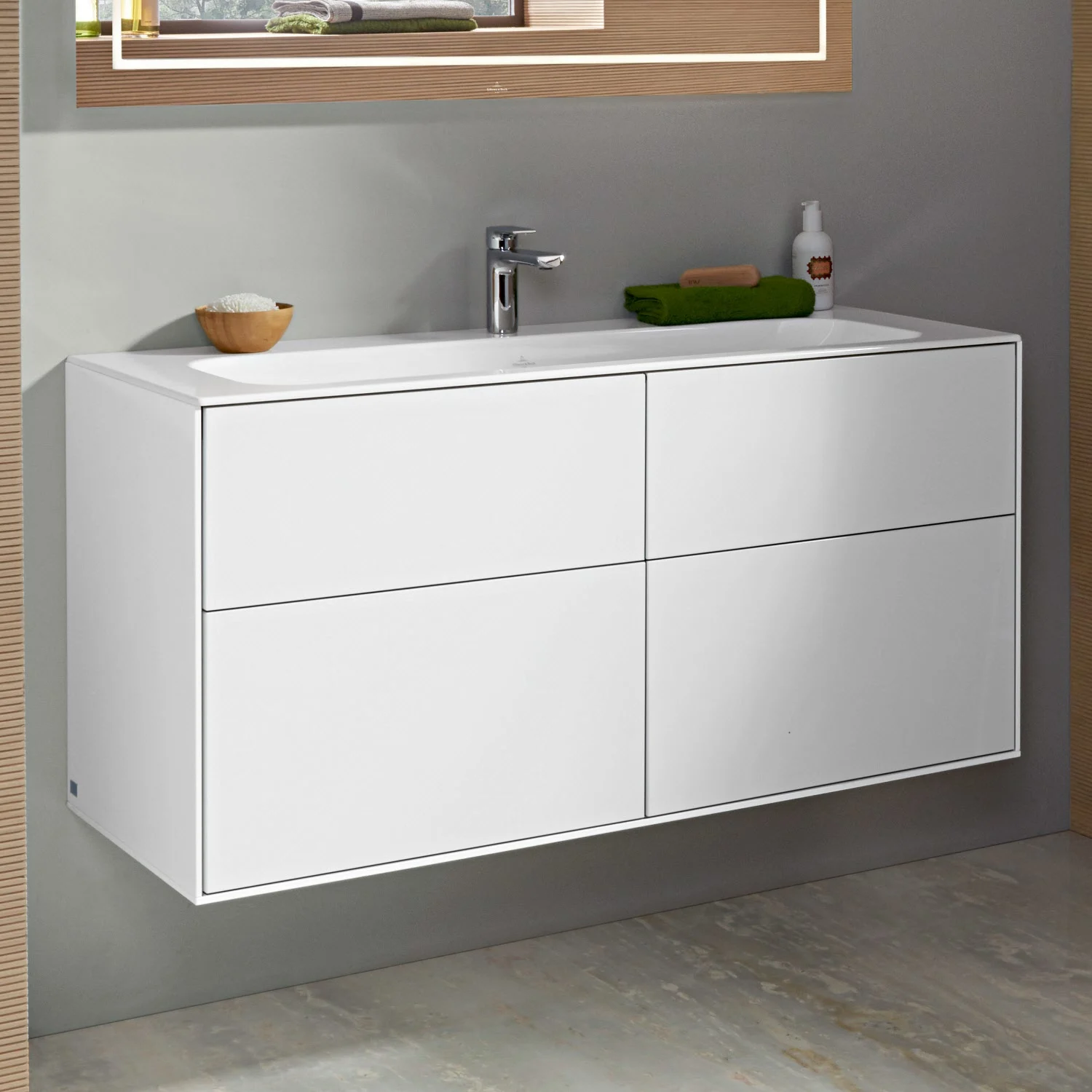 Villeroy & Boch Finion Waschtischunterschrank 119,6 cm, mit 4 Auszügen