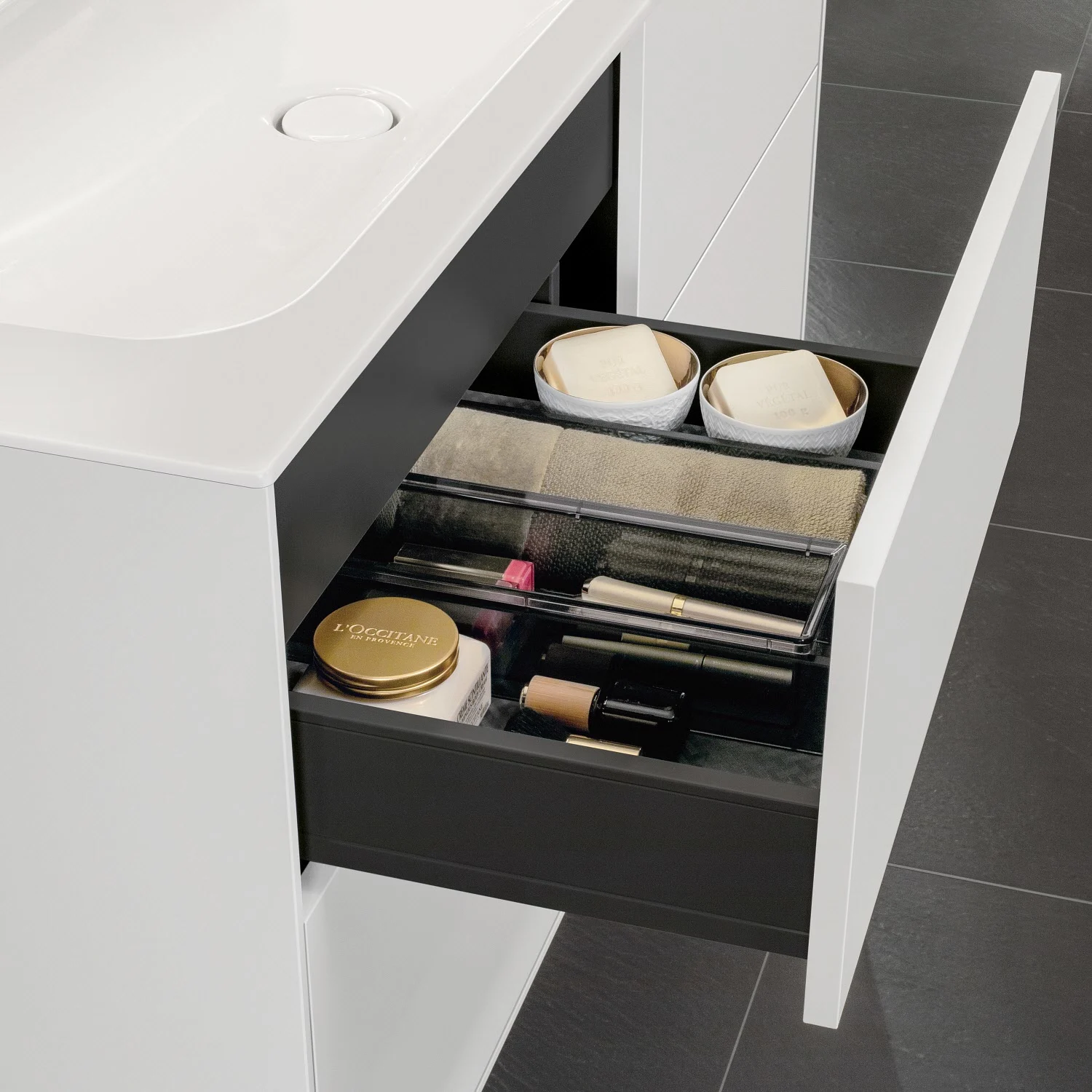 Villeroy & Boch Finion Waschtischunterschrank 119,6 cm, mit 4 Auszügen Bild 4