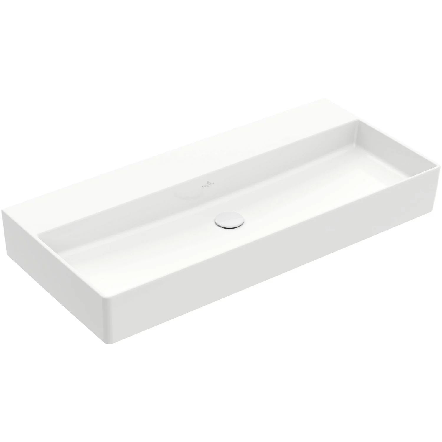 Biała prostokątna umywalka bez baterii, Villeroy & Boch