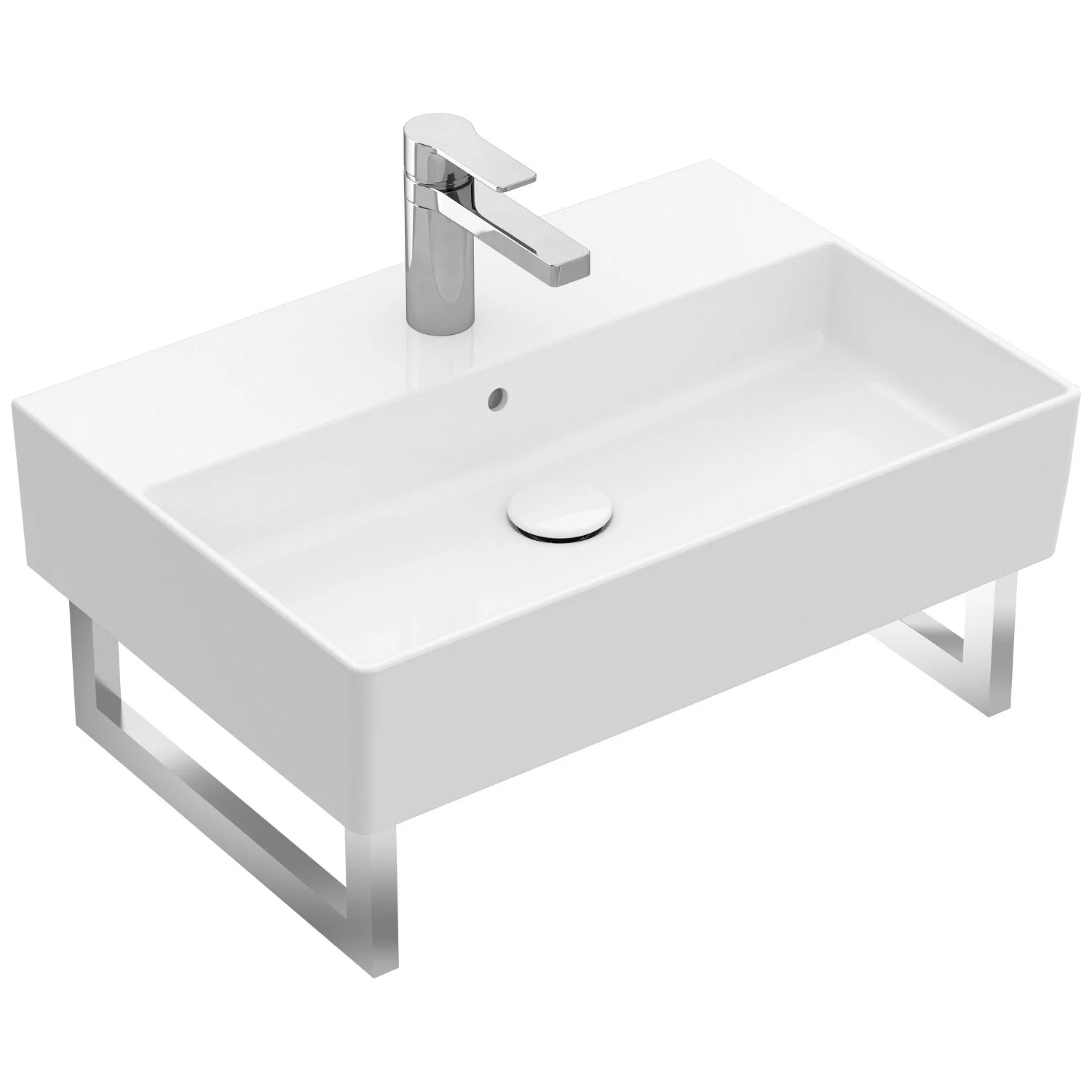 Umywalka z baterią z przodu, biała, Villeroy & Boch