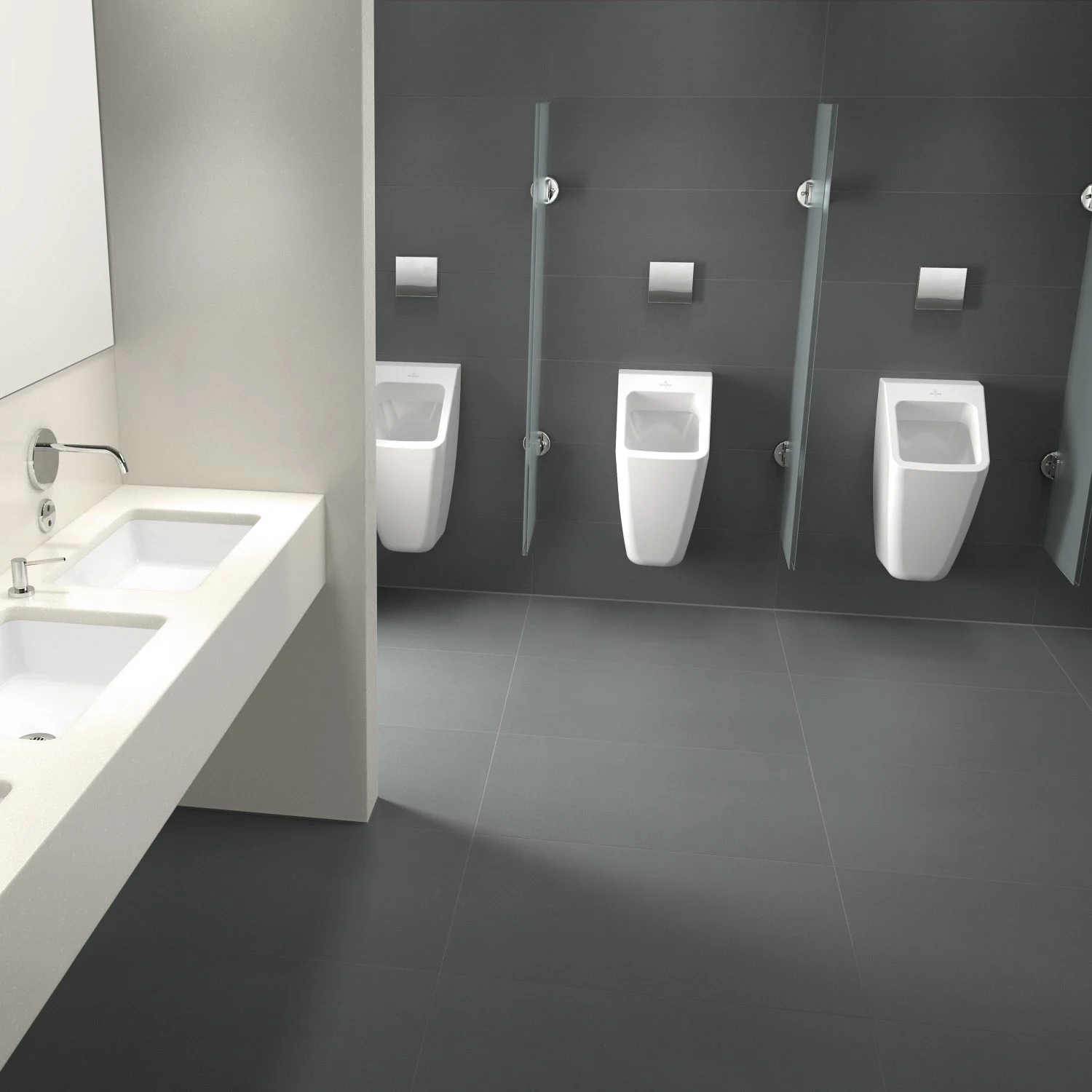 Villeroy & Boch Architectura Absaug-Urinal, Zulauf verdeckt Bild 3