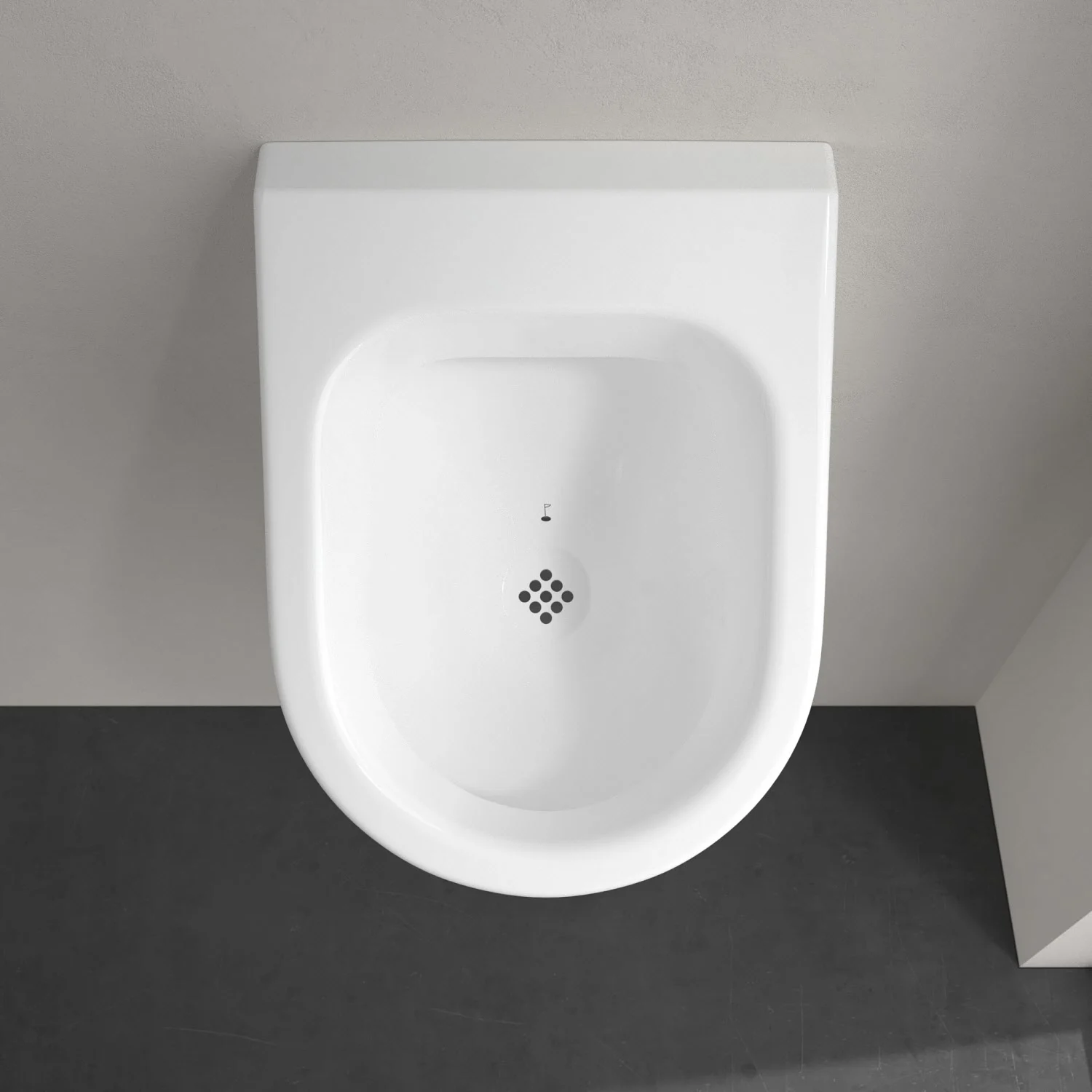 Villeroy & Boch Architectura Absaug-Urinal, mit Zielobjekt, Zulauf verdeckt Bild 10