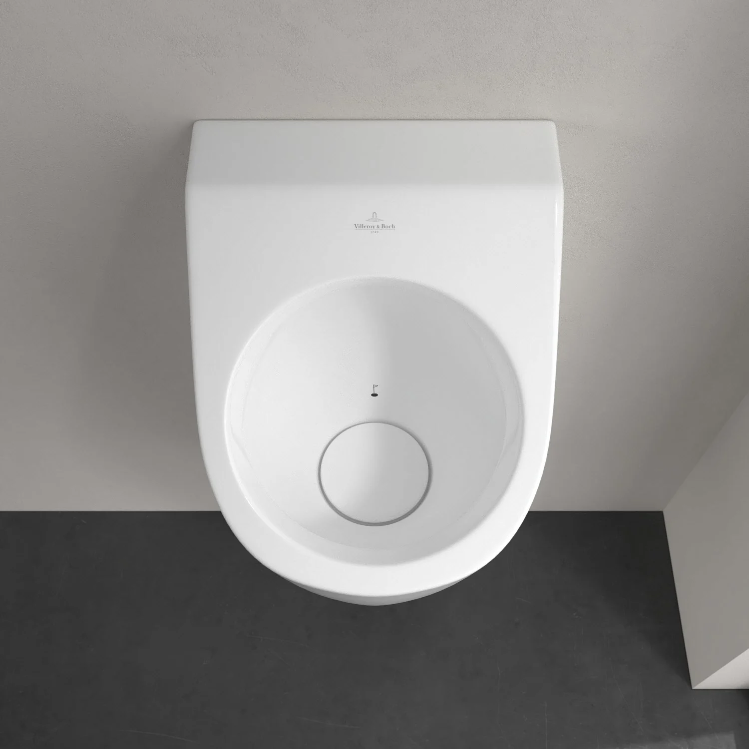 Villeroy & Boch Architectura Absaug-Urinal, mit Zielobjekt, Zulauf verdeckt Bild 10