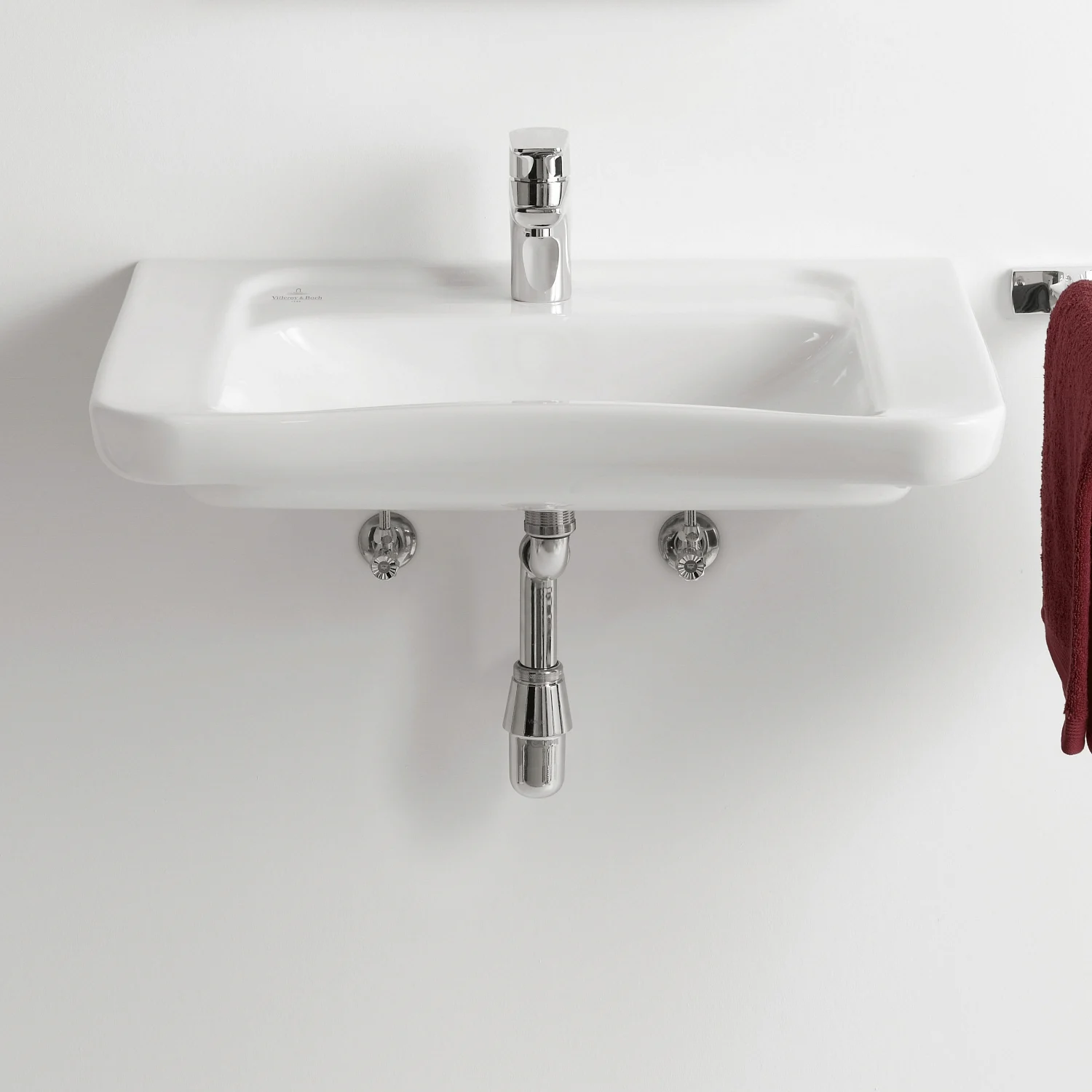Biała umywalka widok z przodu, Villeroy & Boch
