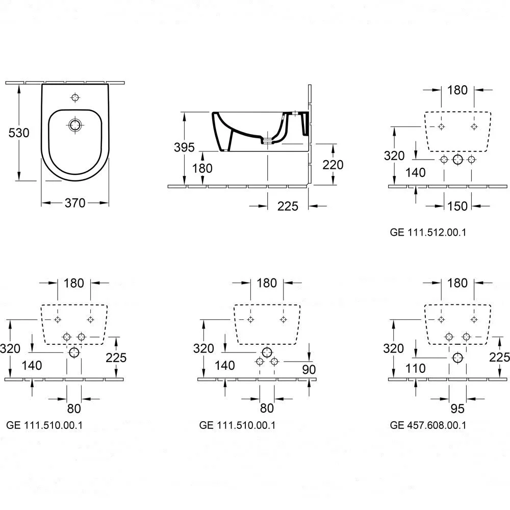 Villeroy & Boch Avento Bidet, wandhängend Bild 5