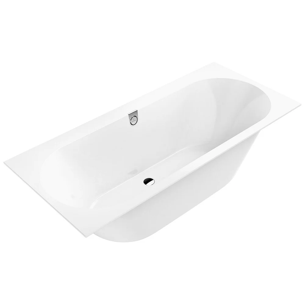Biała wanna w widoku bocznym wycięta, Villeroy & Boch