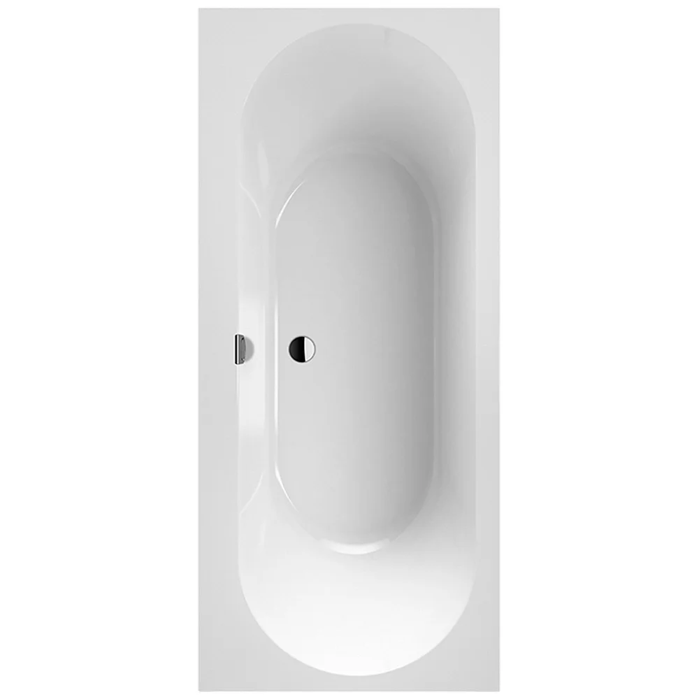 Biała wanna w widoku z góry wycięta, Villeroy & Boch