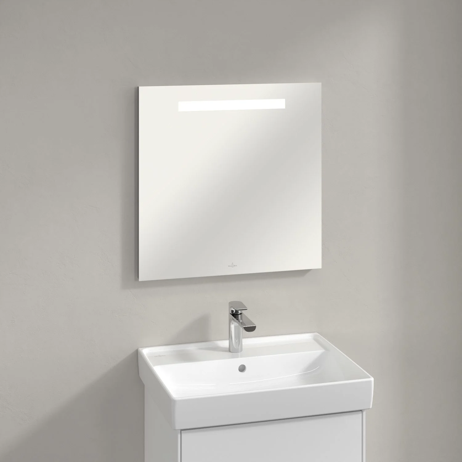 Villeroy & Boch More To See One LED Badezimmerspiegel in 60 x 60 cm mit integrierter Beleuchtung Bild 4