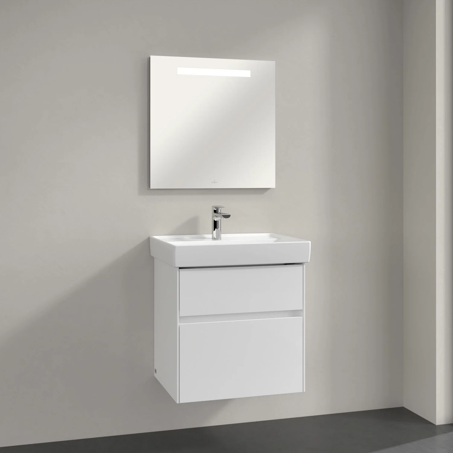 Villeroy & Boch More To See One LED Badezimmerspiegel in 60 x 60 cm mit integrierter Beleuchtung Bild 7